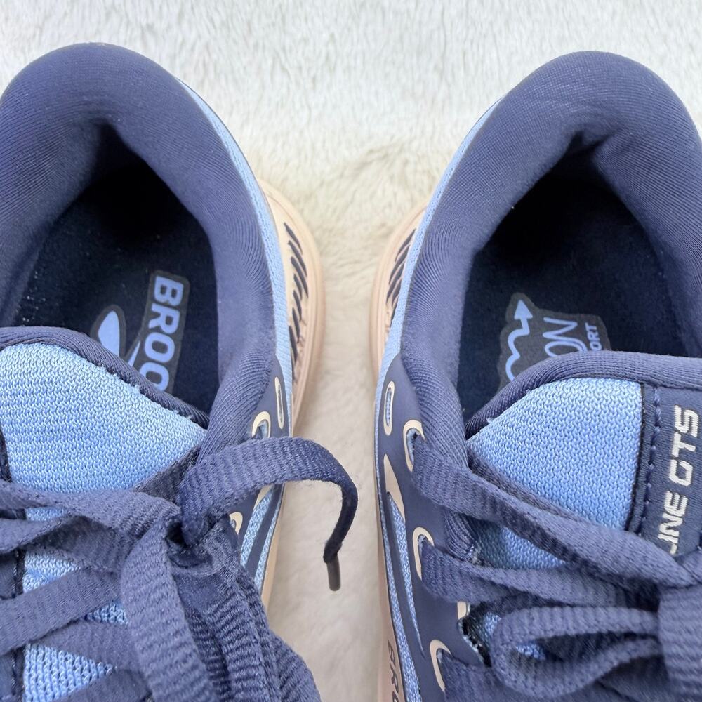 Brooks Adrenaline GTS 23 Womens Running Shoes Vista Blue Linen Size 8 Athletic - Picture 9 of 10